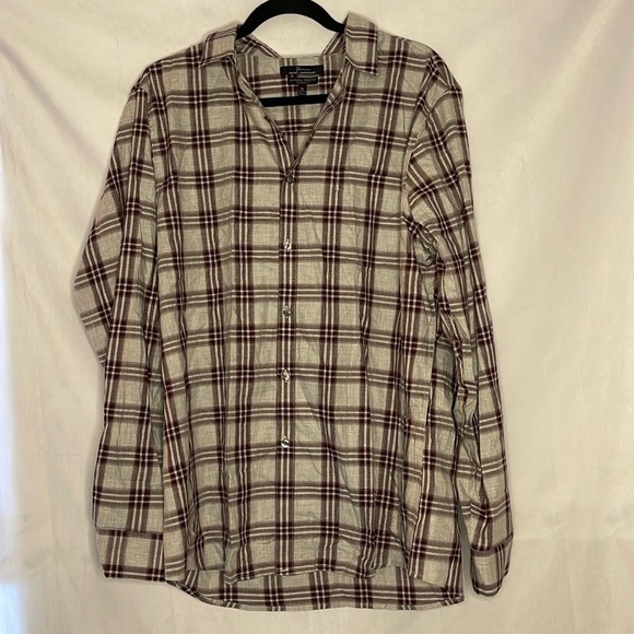 MARC ANTHONY PLAID DRESS SHIRT (XL) - Picture 1 of 7